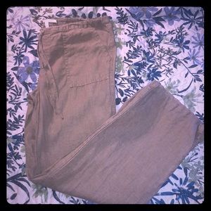VS Olive Linen Pants